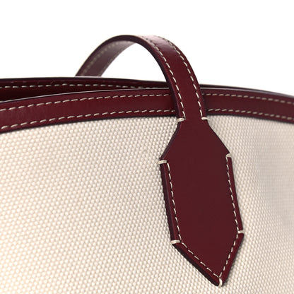 Burberry Cotton Canvas Calfskin Medium Society Tote Bag Natural 13 of 13