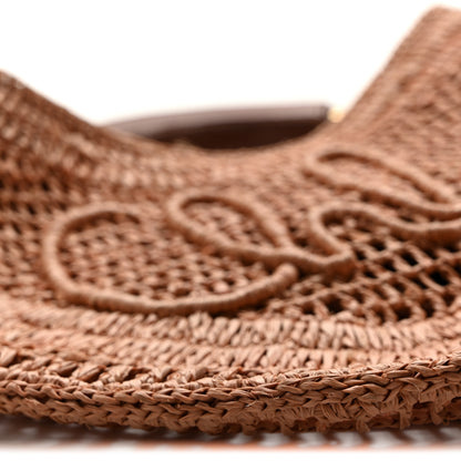 Chloe Raffia Calfskin Summer Banana Hobo Summery Beige 8 of 9