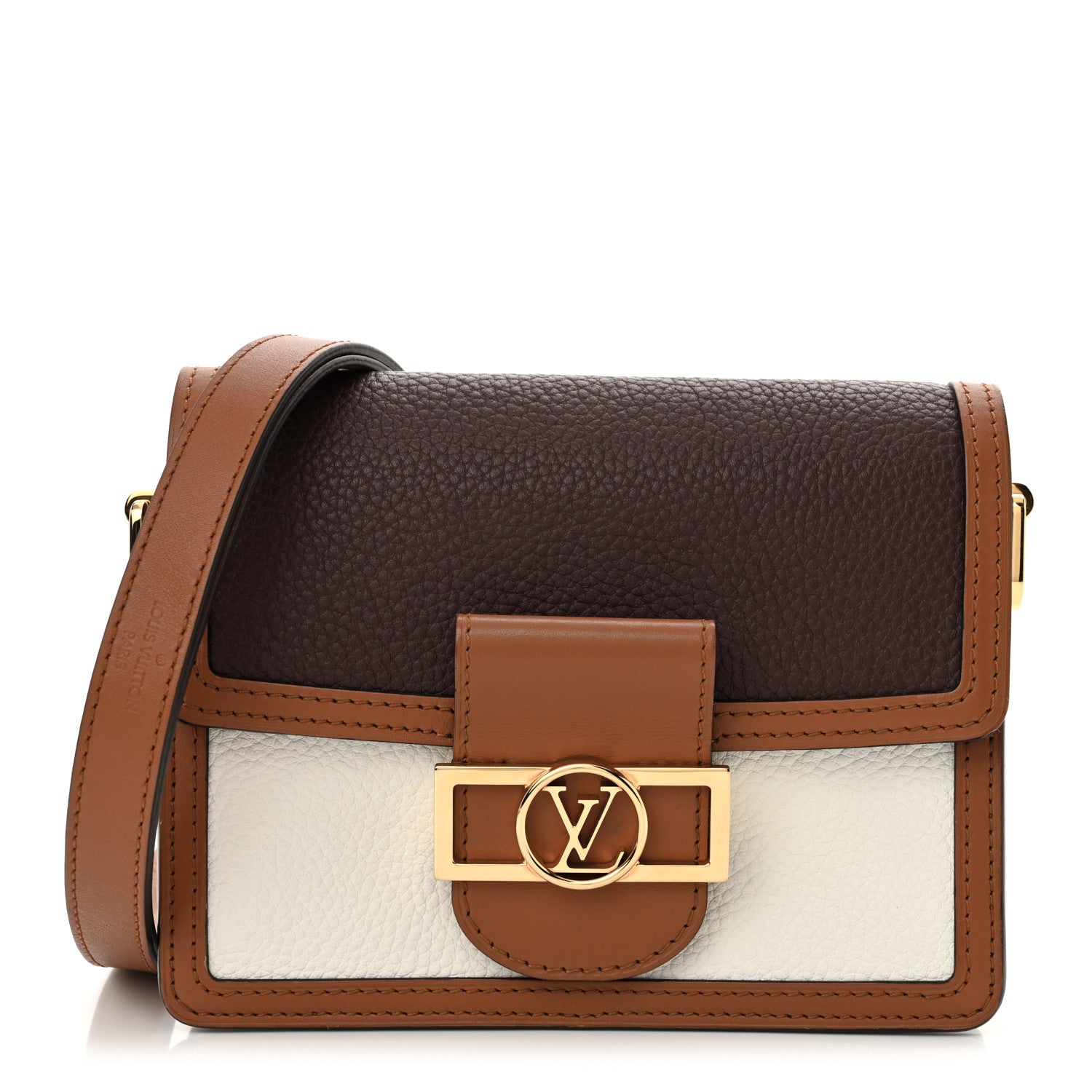 Louis Vuitton Taurillon Mini Dauphine Blackberry Snow 1 of 11