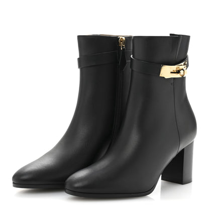 Hermes Calfskin Saint Germain Ankle Boots 35 Black 4 of 9