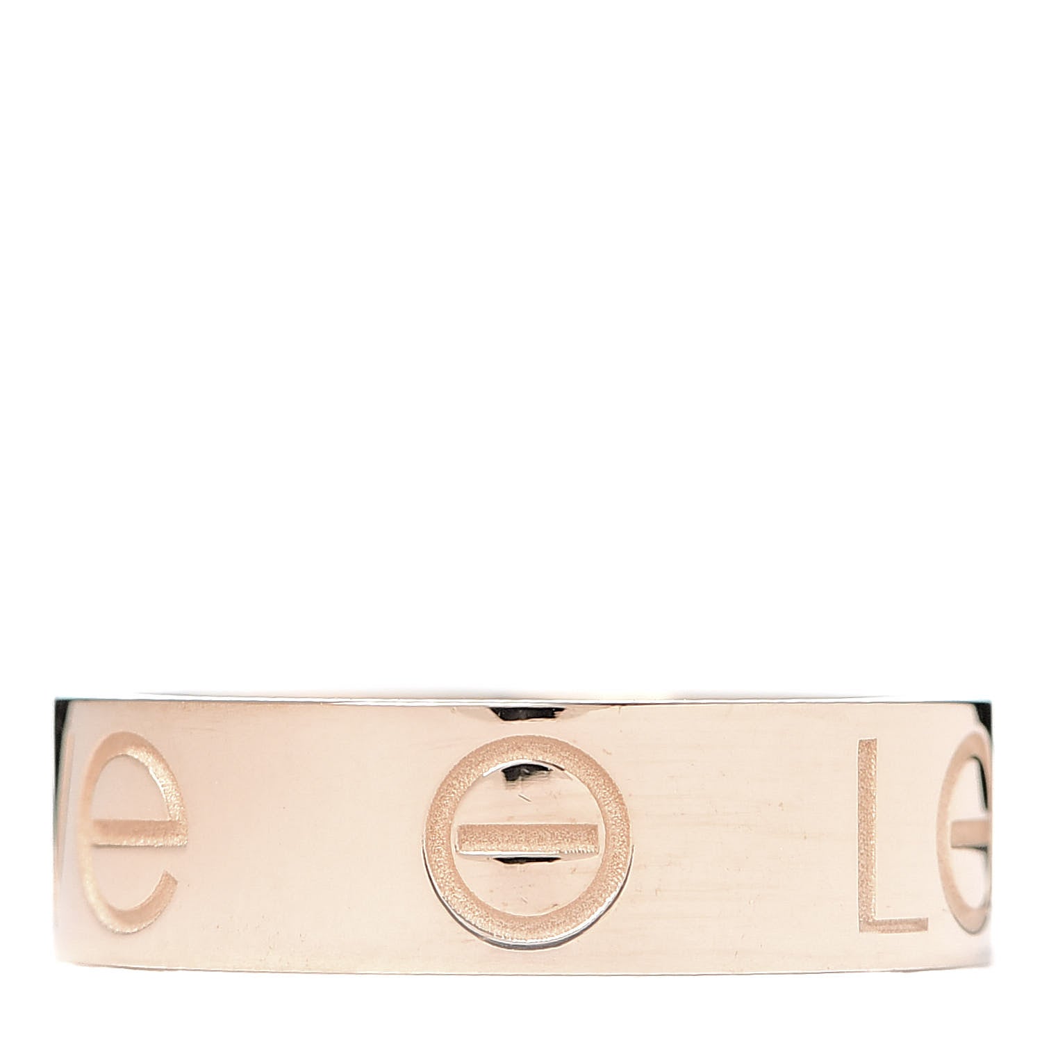 Cartier 18K Pink Gold 5.5mm Engraved LOVE Ring 52 6 3 of 6