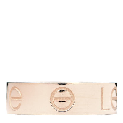 Cartier 18K Pink Gold 5.5mm Engraved LOVE Ring 52 6 3 of 6