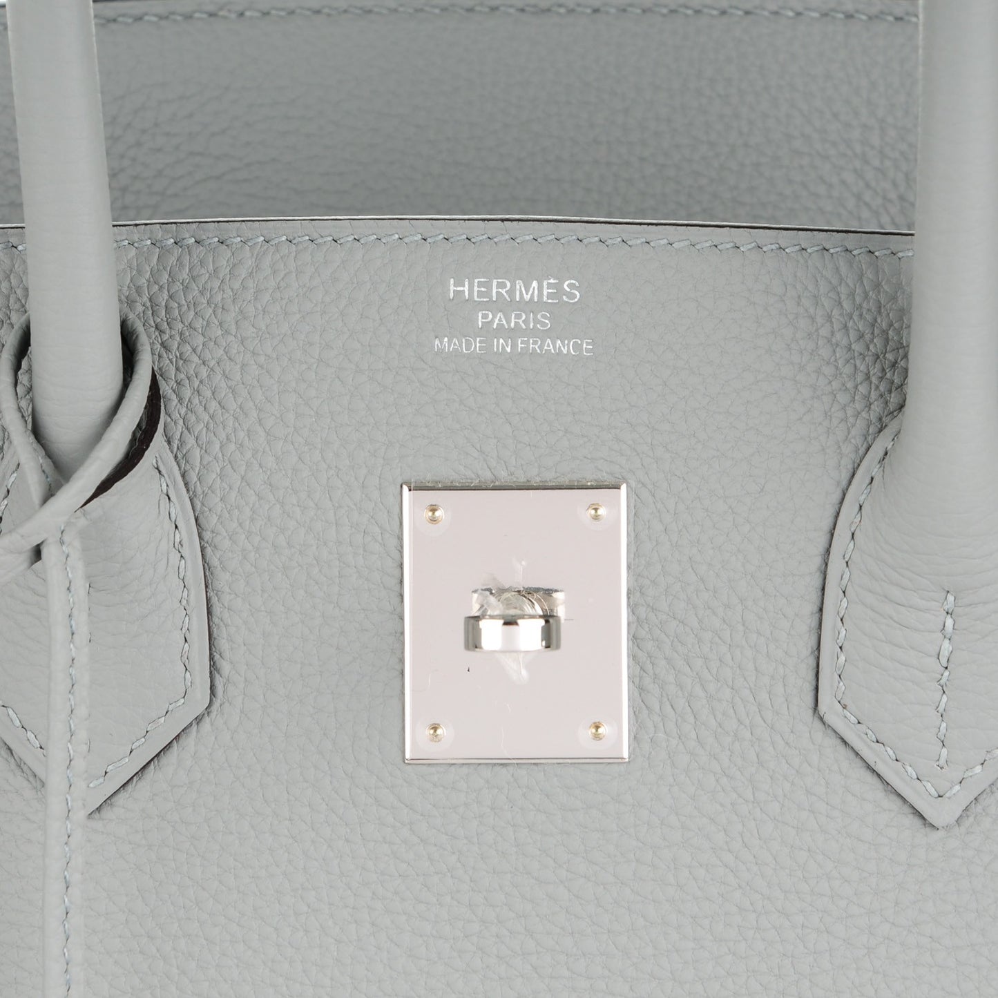 Togo Birkin 35 Gris Mouette Bleu Agate