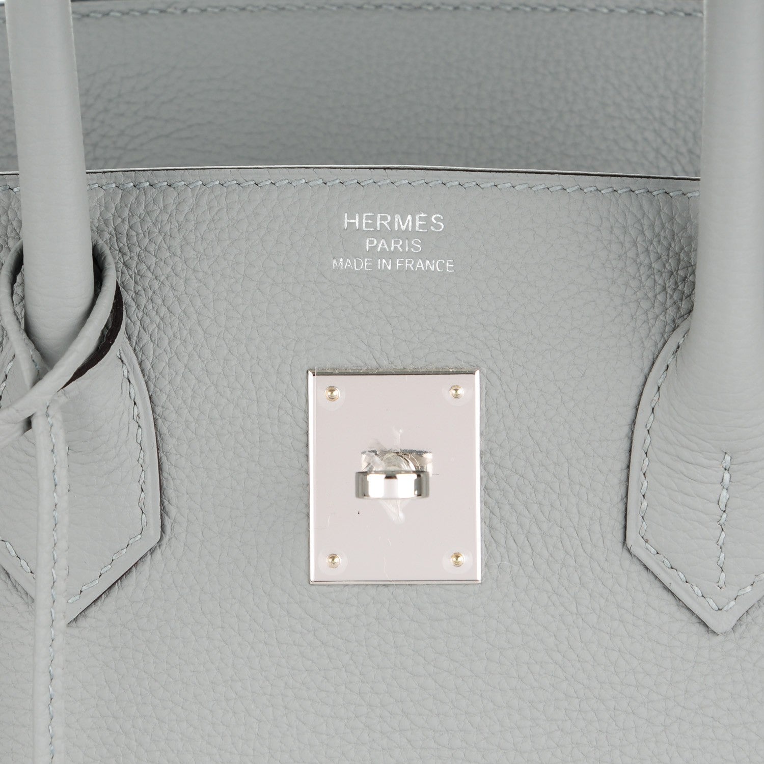 Hermes Togo Birkin 35 Gris Mouette Bleu Agate 10 of 24