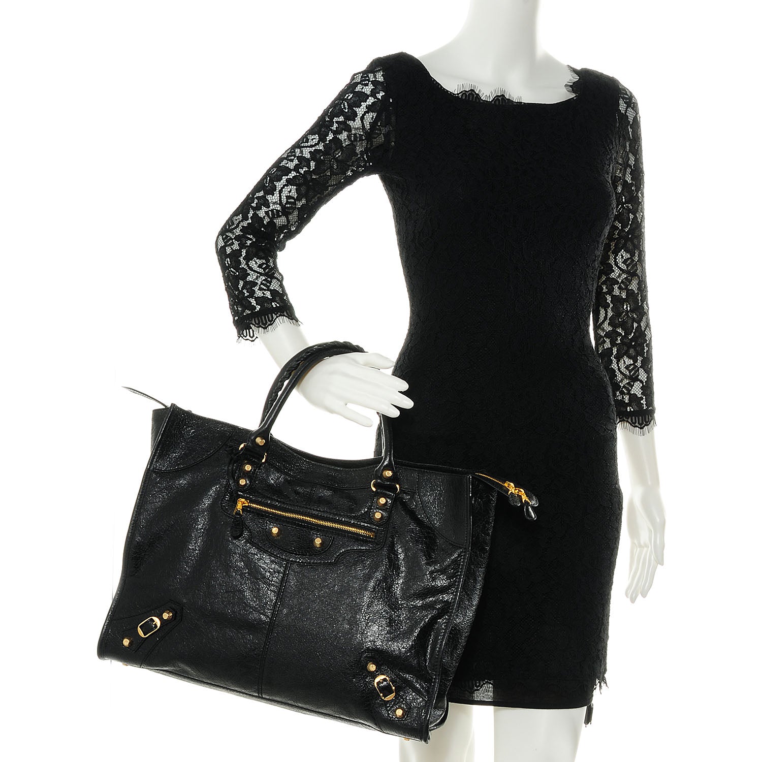 Balenciaga Agneau Giant 12 Gold Hardware Monday Black 2 of 8
