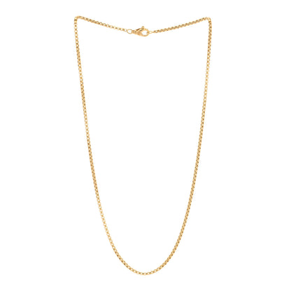 David Yurman 18K Yellow Gold 2.5mm Box Chain Necklace 20" 3 of 5