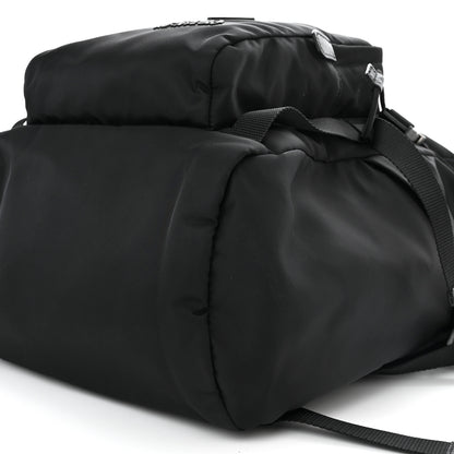 Prada Re-Nylon Saffiano Logo Double Buckle Backpack Black 10 of 10