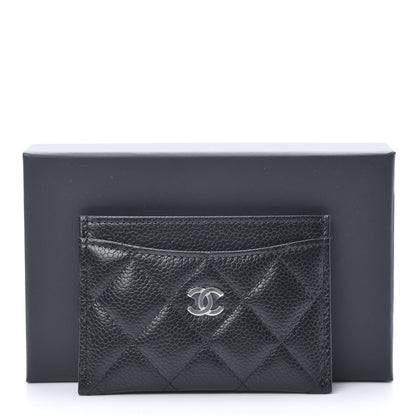 Chanel Caviar Quilted Card Holder Black 9 of 9