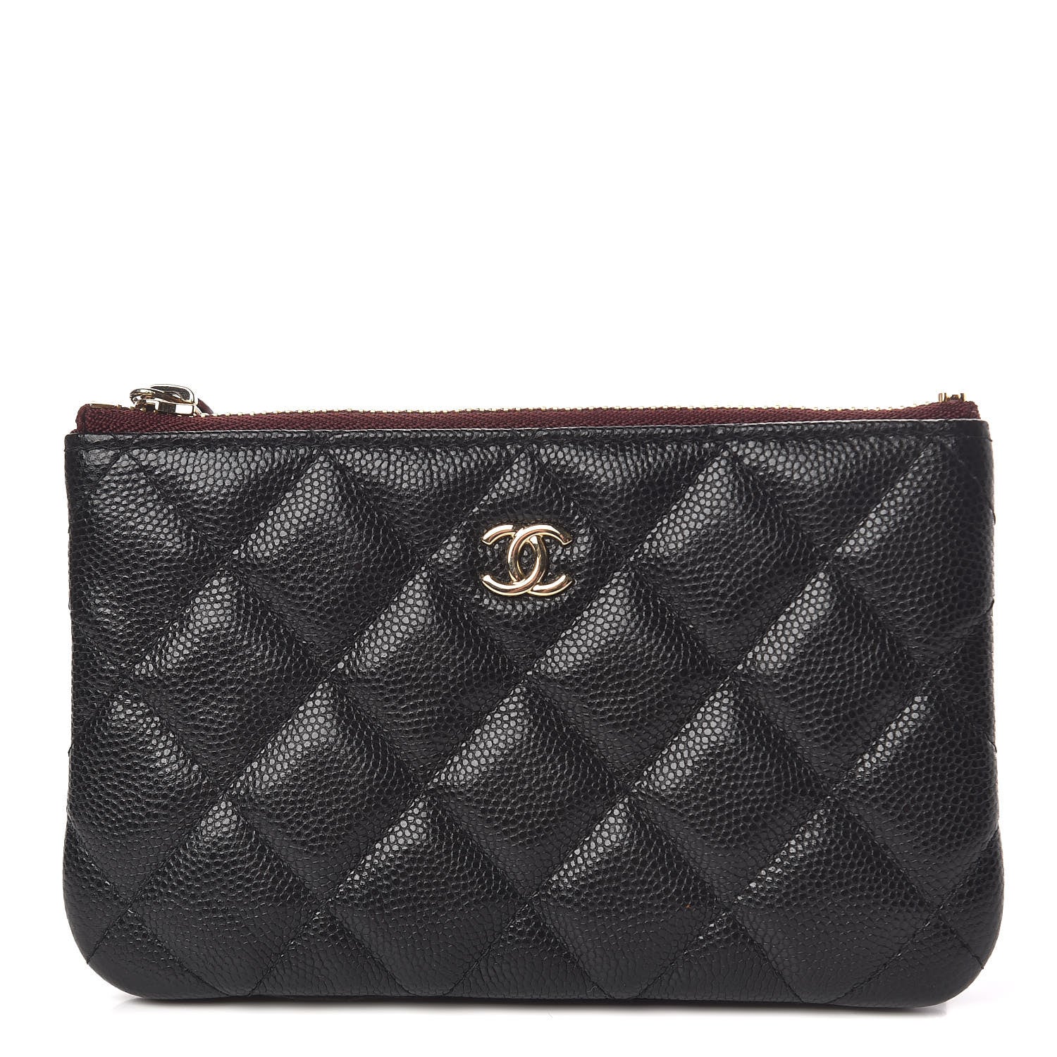 Chanel Caviar Quilted Small Cosmetic Case Black 1 of 9