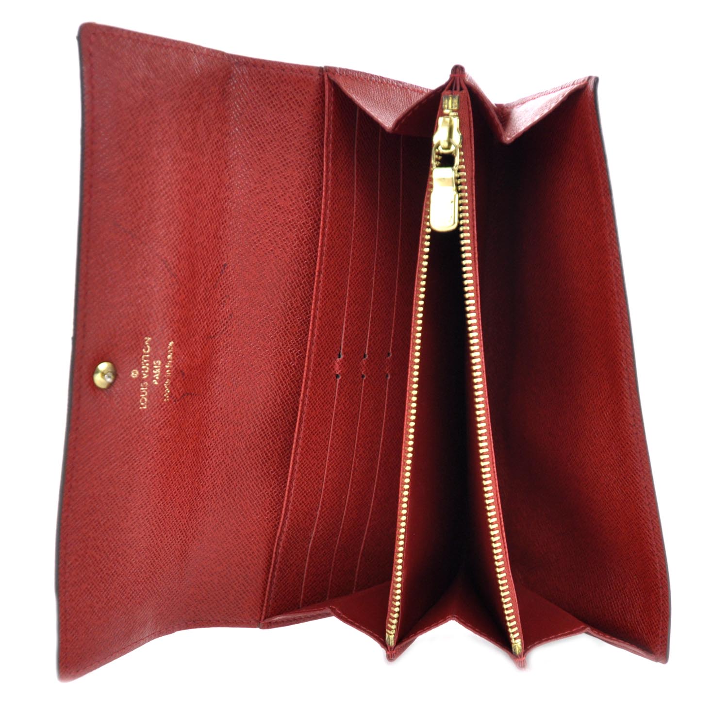 Louis Vuitton Monogram Groom Sarah Wallet Red 7 of 10