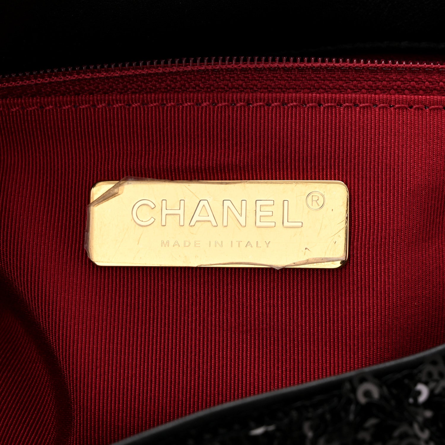Chanel Sequin Quilted Medium Chanel 19 Flap Black 5 of 10