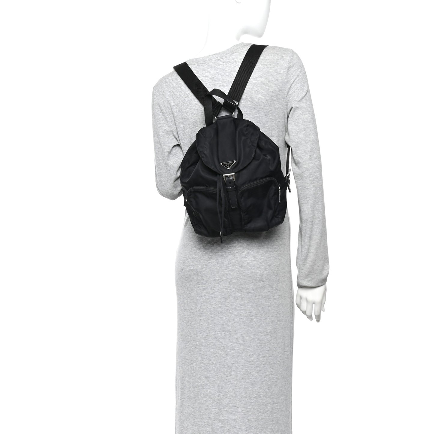 Tessuto Nylon Vela Small Backpack Black
