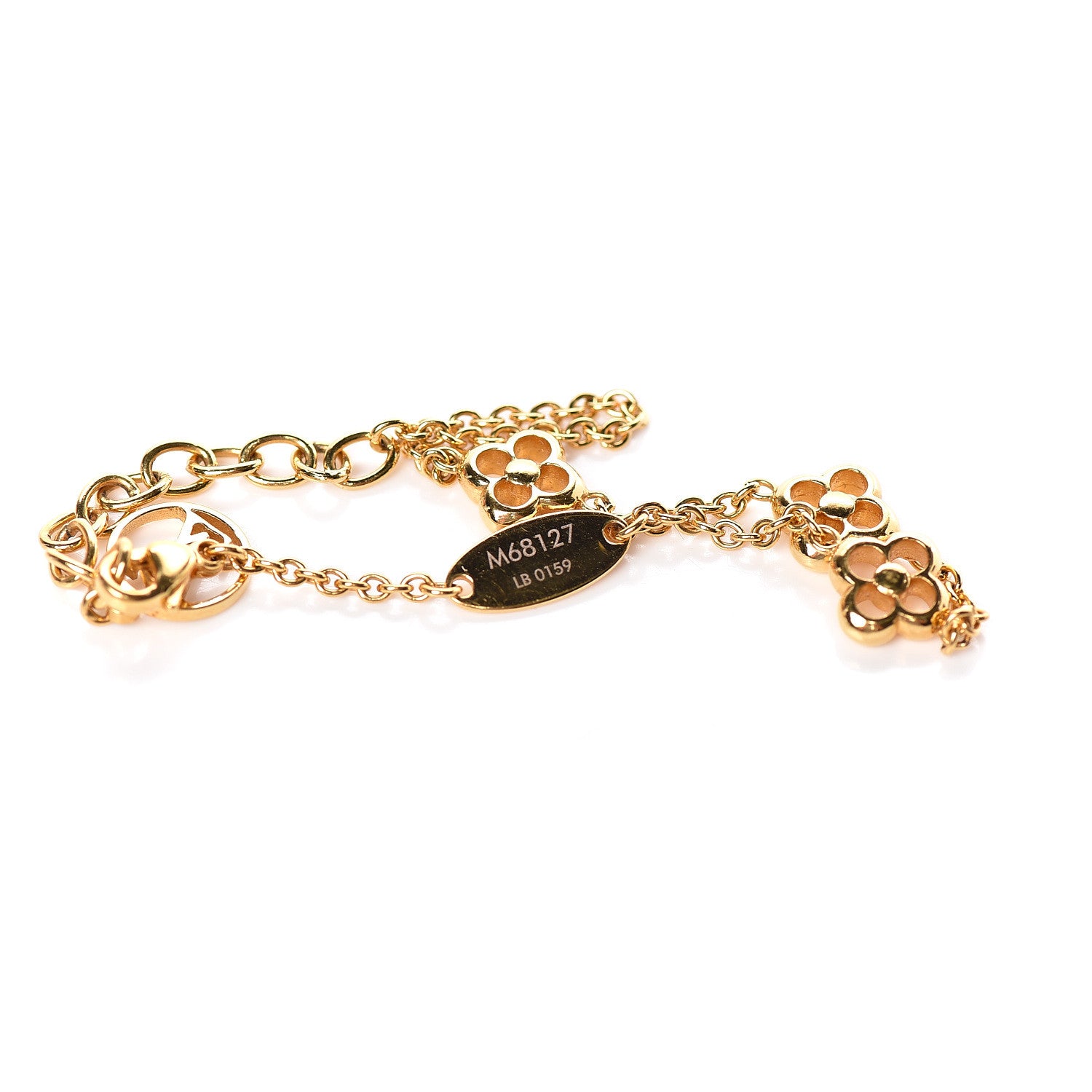Louis Vuitton Brass Flower Full Bracelet Gold 5 of 6