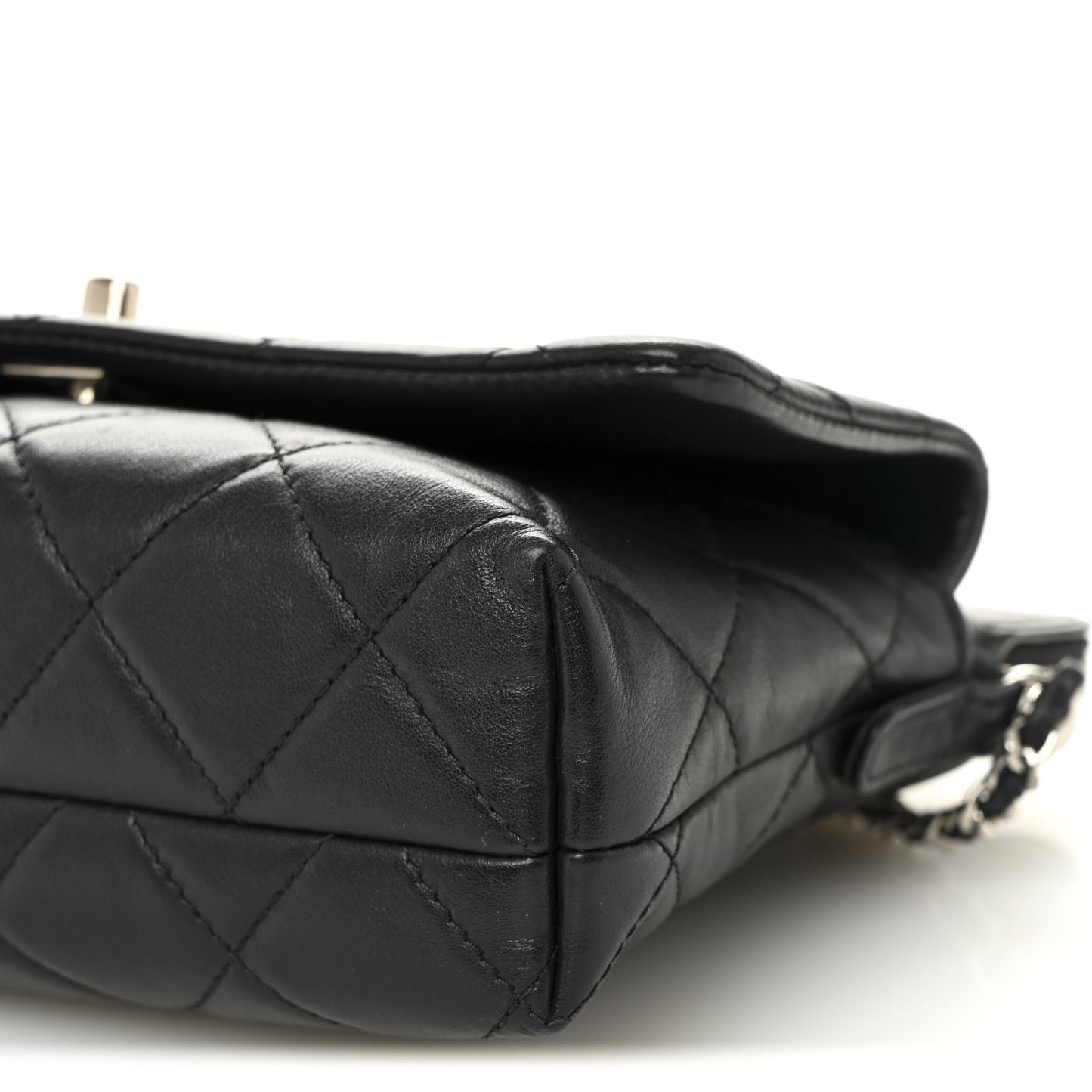 Lambskin Quilted Crossbody Black