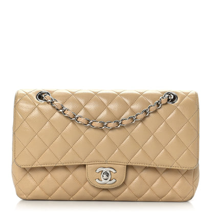 Chanel Caviar Quilted Medium Double Flap Beige 1 of 14