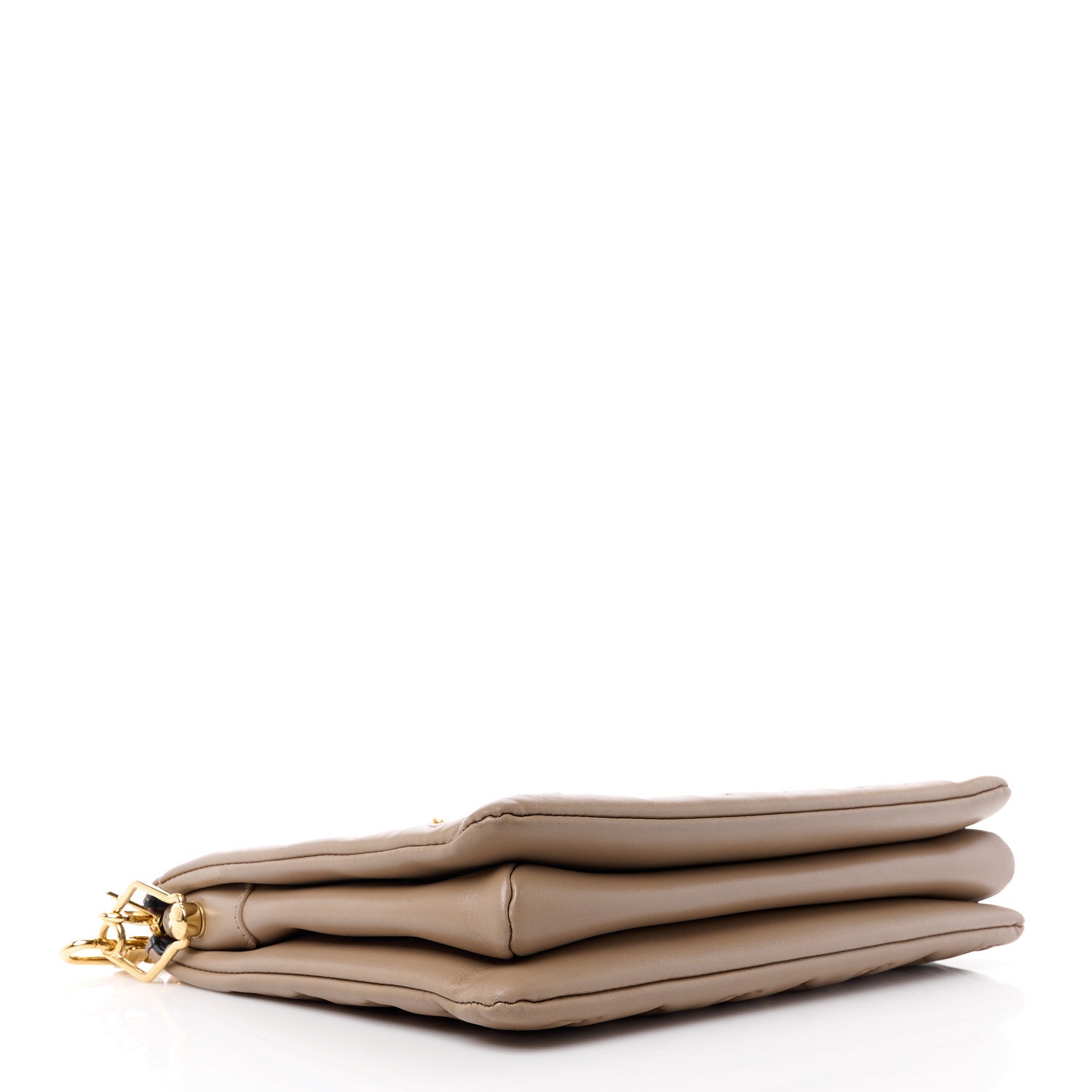 Louis Vuitton Lambskin Embossed Monogram Coussin MM Taupe 4 of 14