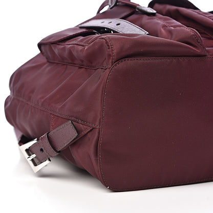 Prada Tessuto Nylon Saffiano Vela Backpack Bordeaux 8 of 10