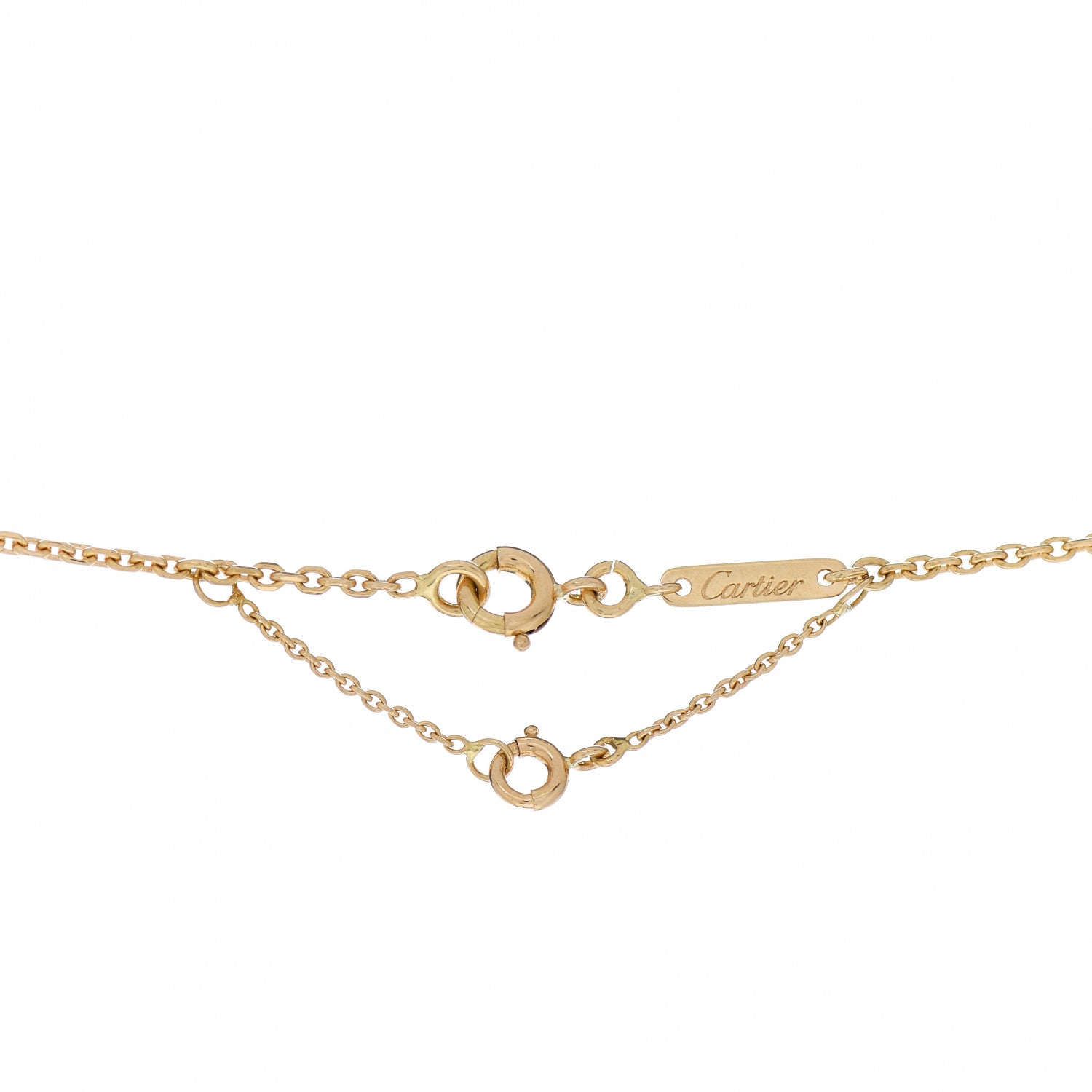 Cartier 18K Yellow Gold Medium Hearts and Symbols Necklace 4 of 4