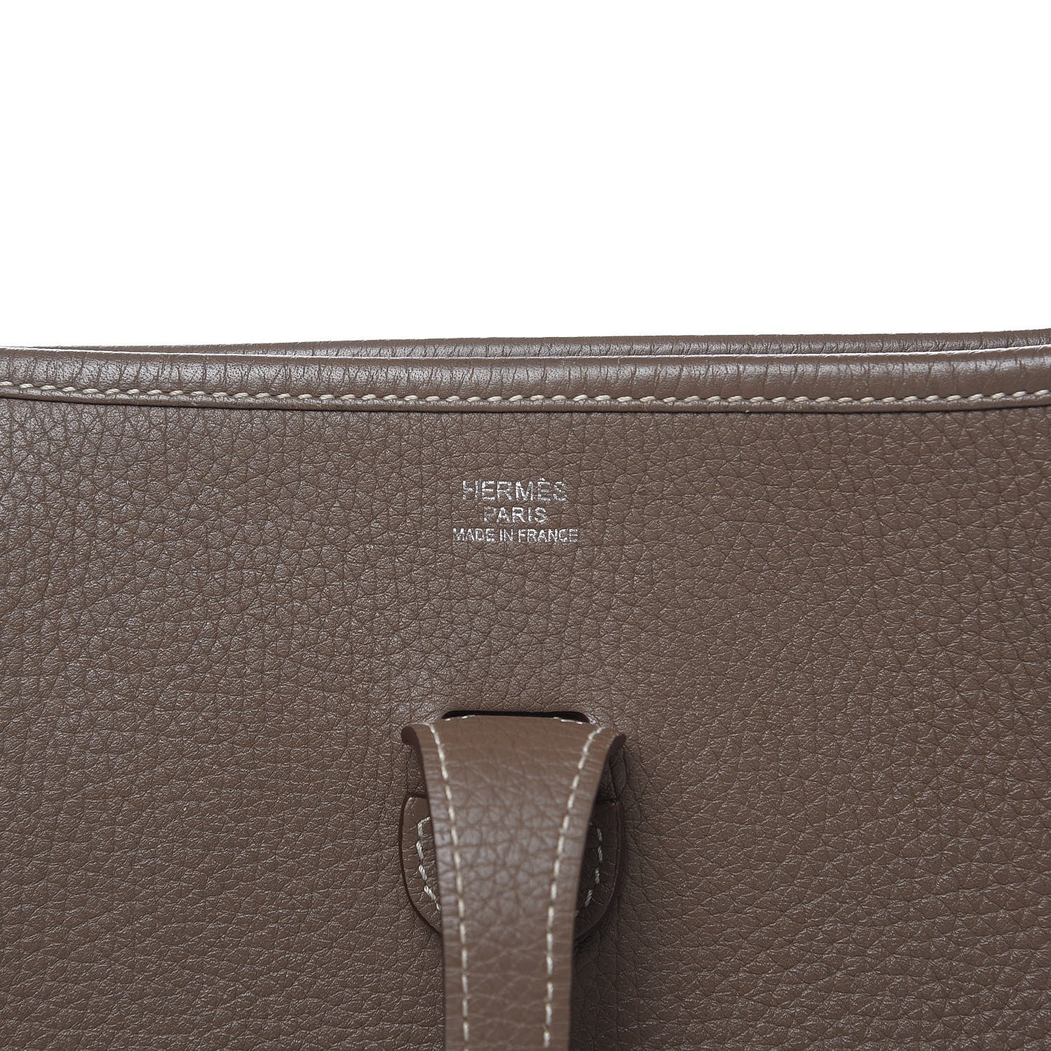 Hermes Taurillon Clemence Evelyne III PM Etoupe 6 of 15
