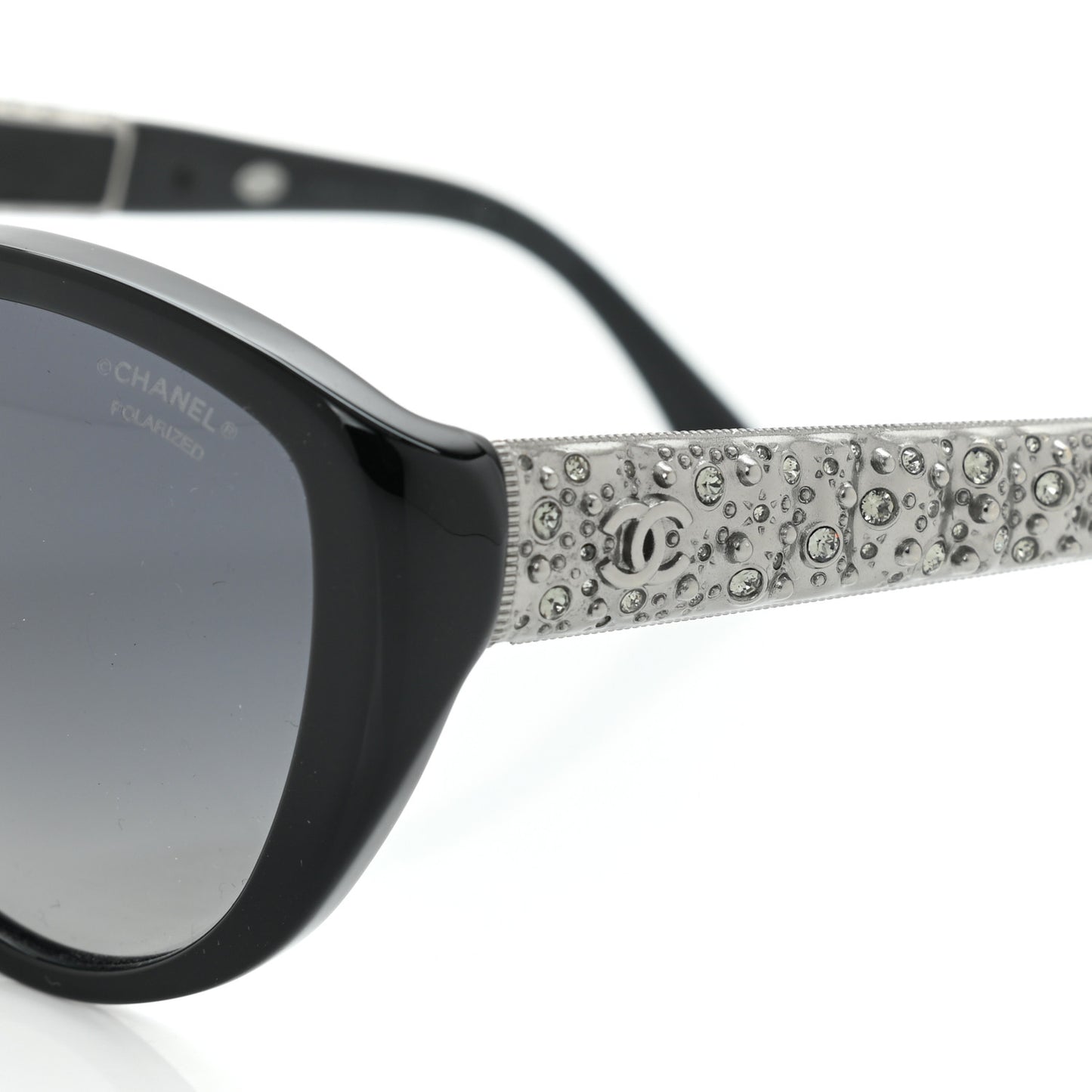Crystal Bijoux Polarized Sunglasses 5298-B Black