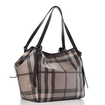 Burberry Smoked Check Small Canterbury Tote Brown 4 of 14