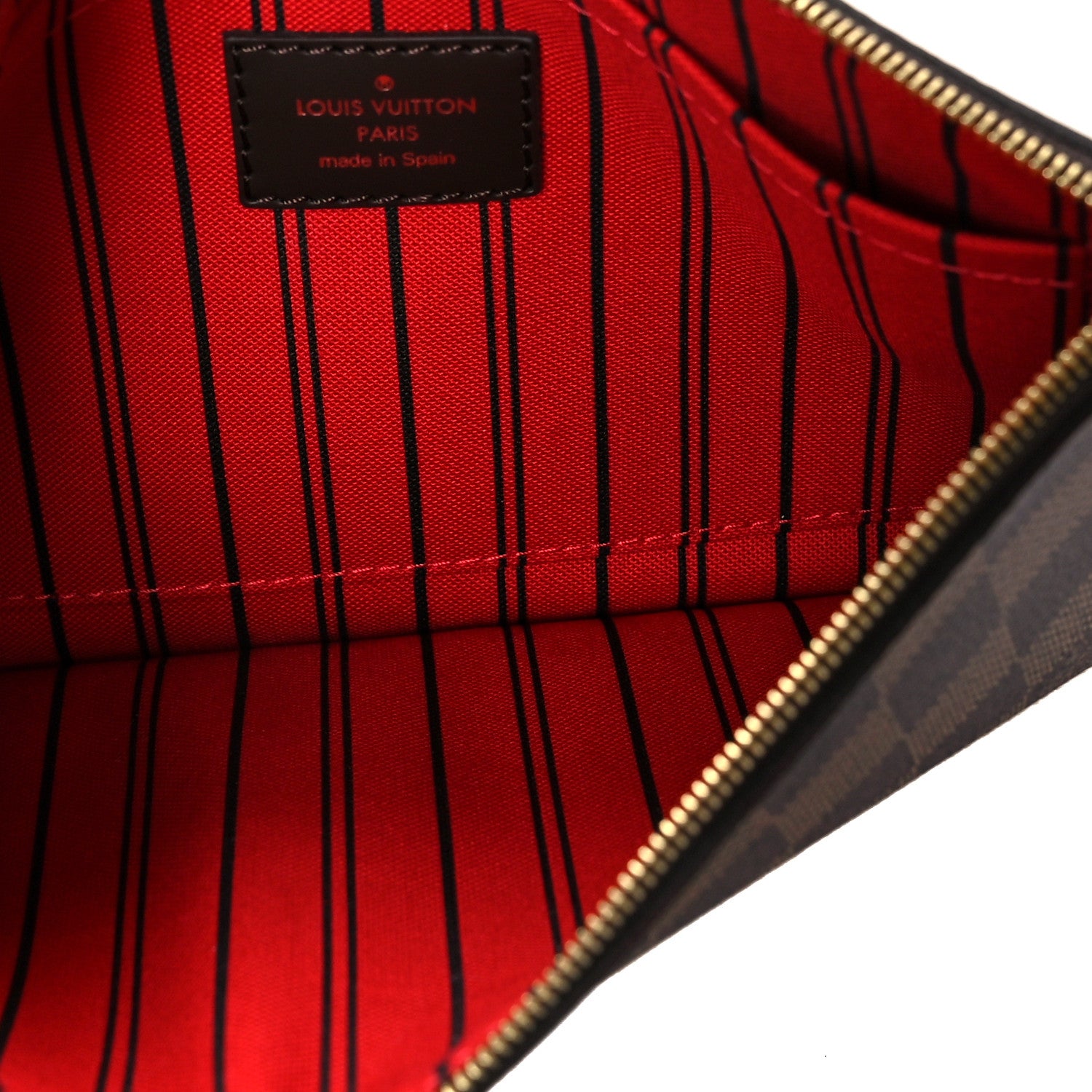 Louis Vuitton Damier Ebene Neverfull MM GM Pochette 5 of 7