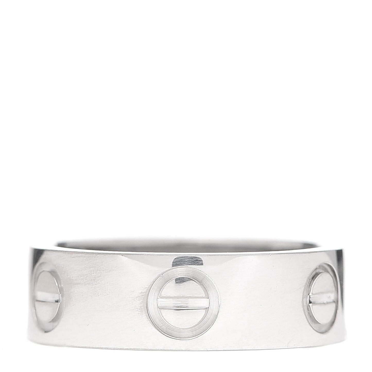 18K White Gold 5.5mm LOVE Ring 48 4.5