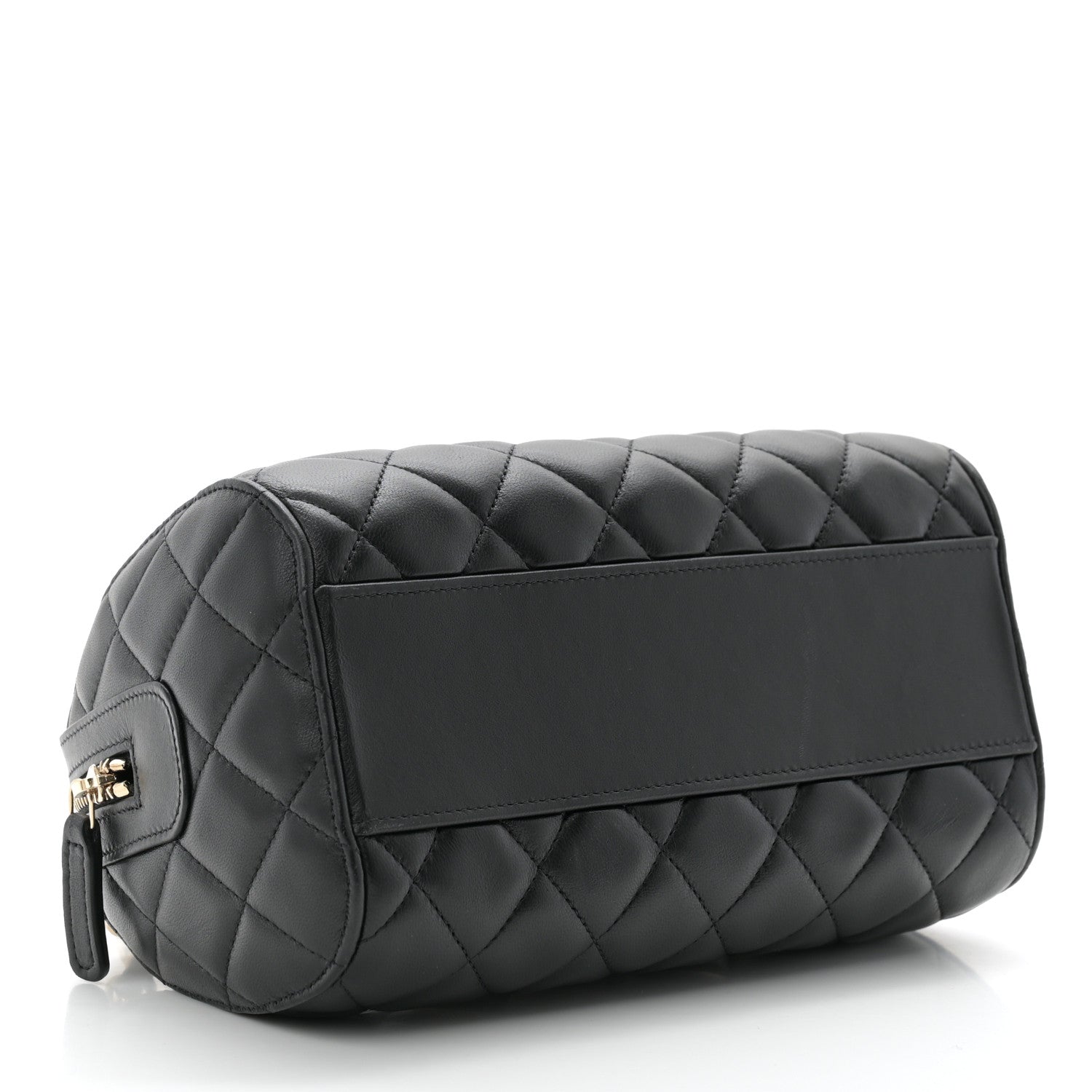 Chanel Lambskin Quilted Mini Bowling Bag Black 4 of 10