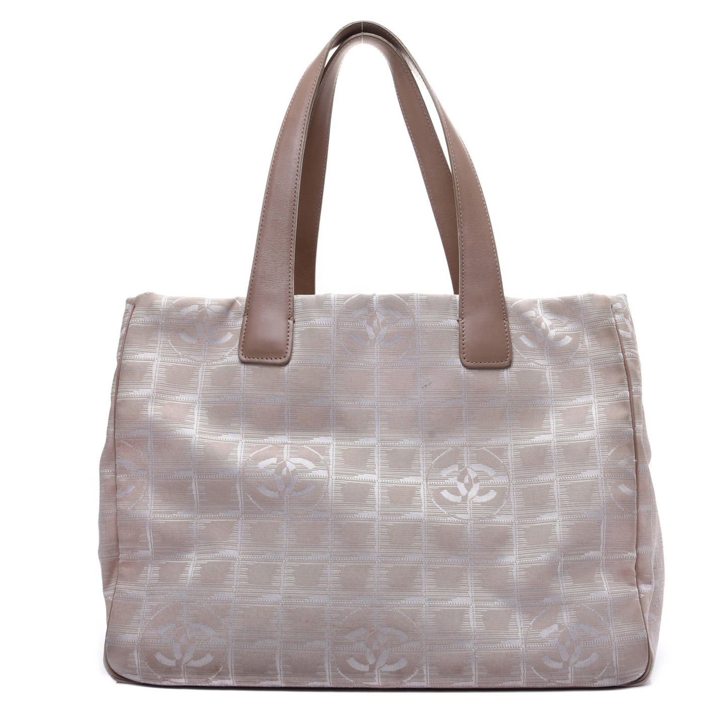 Nylon Medium Travel Tote Beige