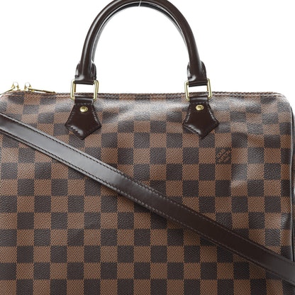 Louis Vuitton Damier Ebene Speedy Bandouliere 30 10 of 12