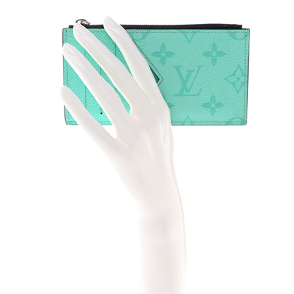 Louis Vuitton Taigarama Coin Card Holder Miami Green 2 of 8