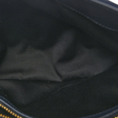 Saint Laurent Suede Calfskin Y Quilted Monogram Small Loulou Chain Satchel Deep Marine 5 of 10