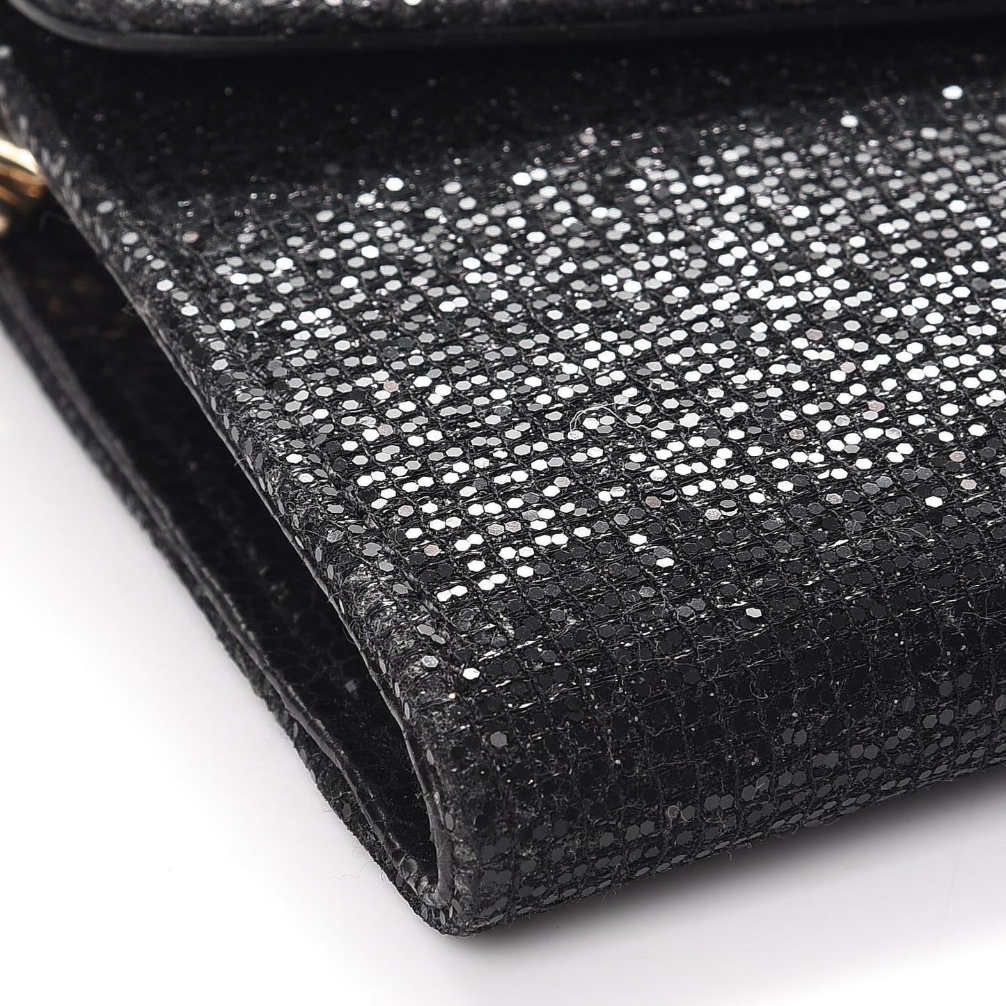 Glitter Riane Clutch Bag Black