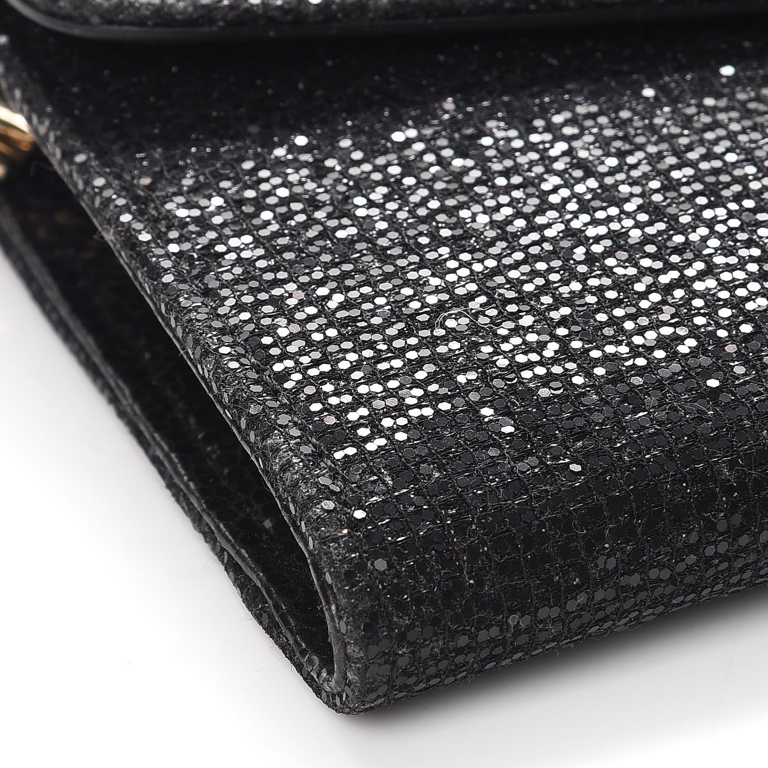 Jimmy Choo Glitter Riane Clutch Bag Black 9 of 12