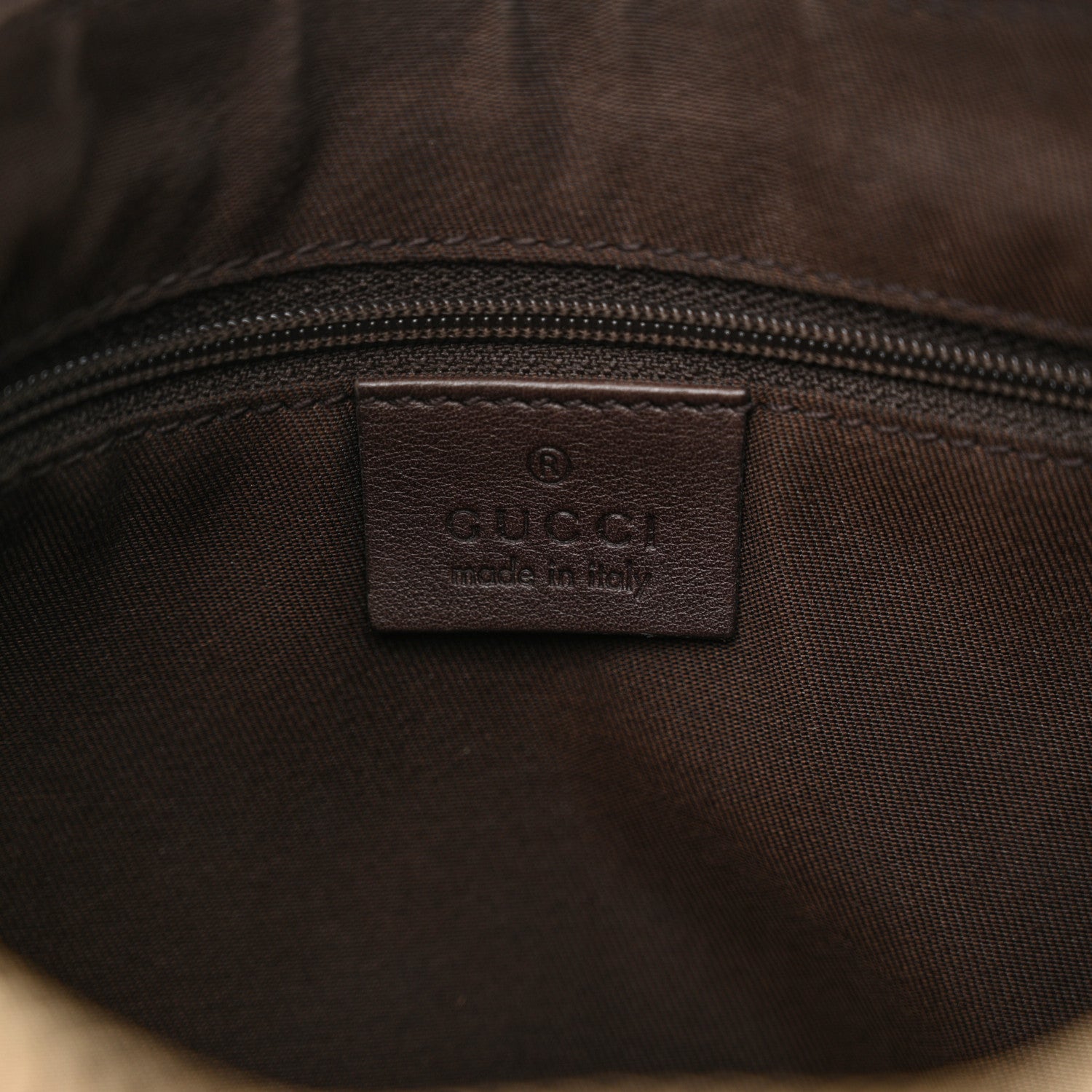 Gucci Guccissima Small D Gold Ring Shoulder Bag Chocolate Brown 6 of 14