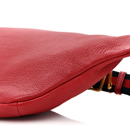 Gucci Grained Calfskin Logo Belt Bag Hibiscus Red 8 of 9