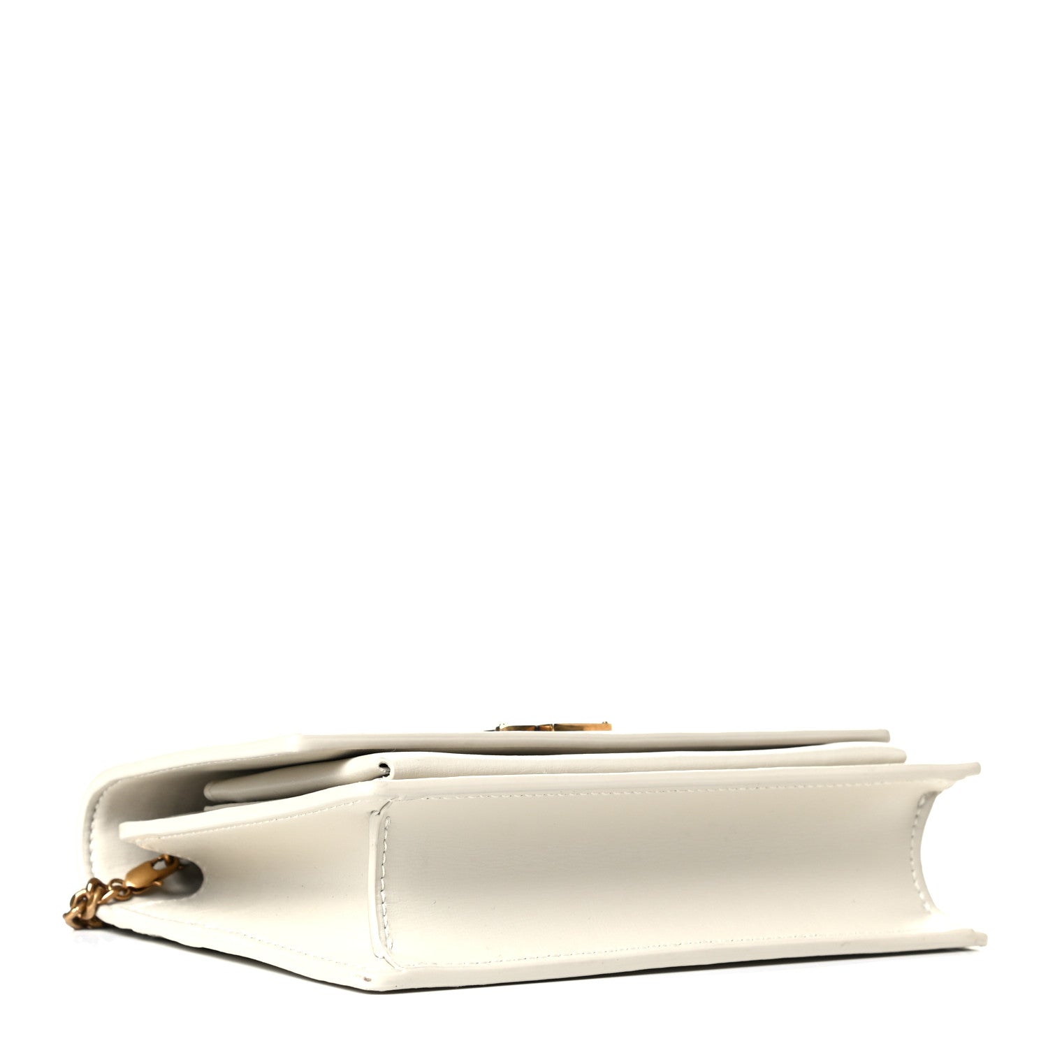 Saint Laurent Calfskin Monogram Sunset Chain Wallet Crema Soft 2 of 5