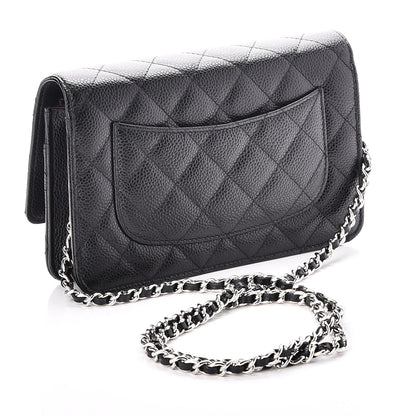 Chanel Caviar Quilted Wallet On Chain WOC Black 3 of 8