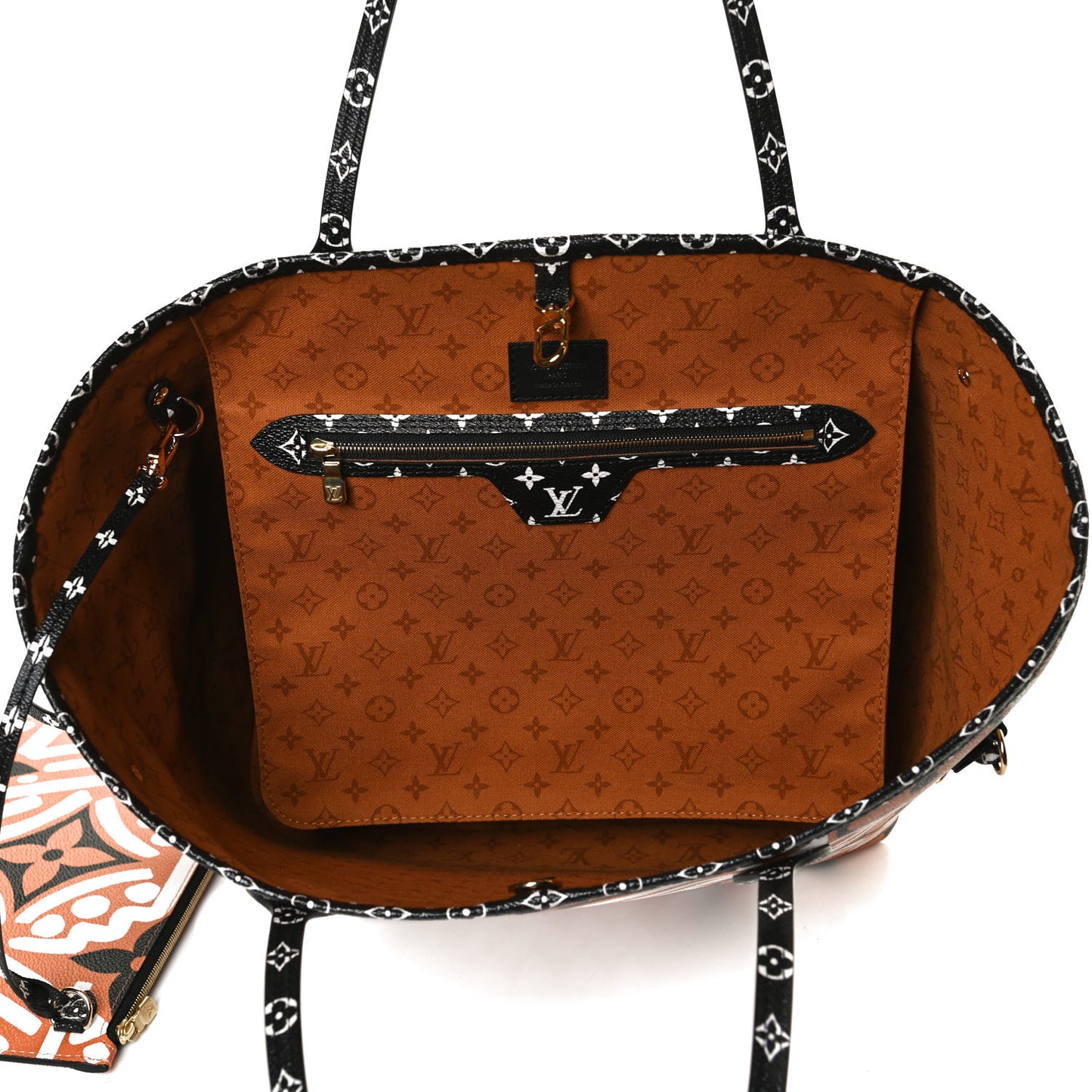 Monogram Giant Crafty Neverfull MM Creme Caramel
