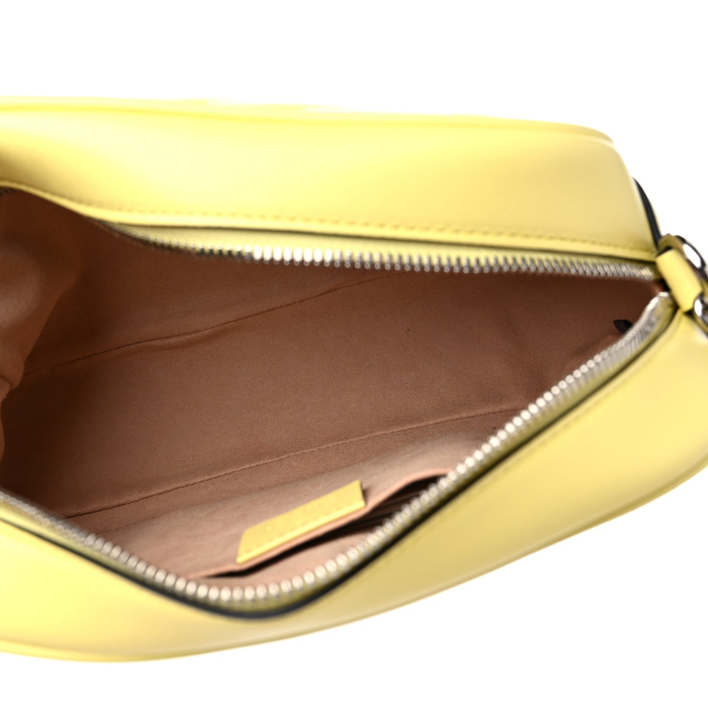 Calfskin Matelasse Small GG Marmont Chain Shoulder Bag Banana