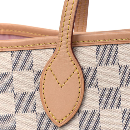 Louis Vuitton Damier Azur Neo Neverfull MM Rose Ballerine 6 of 6
