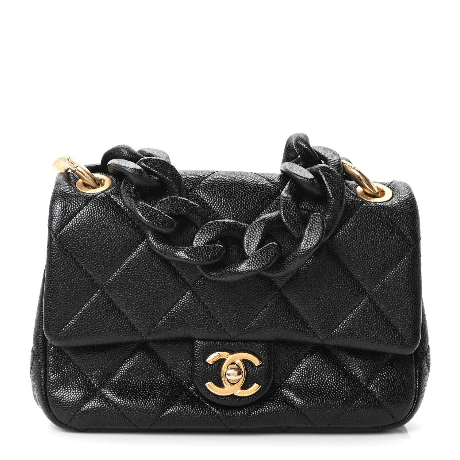 Chanel Caviar Quilted Funky Match Mini Flap Black 1 of 10