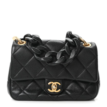 Chanel Caviar Quilted Funky Match Mini Flap Black 1 of 10