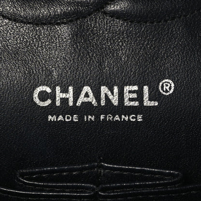 Chanel Lambskin Quilted Medium Double Flap Bijoux Chain Black 6 of 9