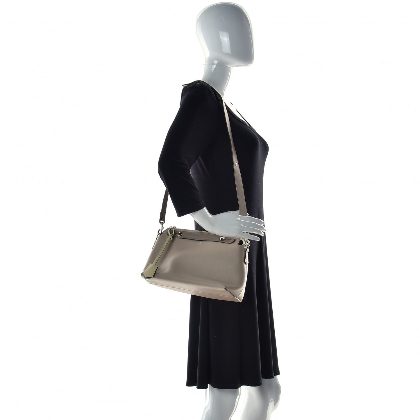Vitello Dolce 4 Color Medium By The Way Boston Bag Nuvola Tortora Multicolor