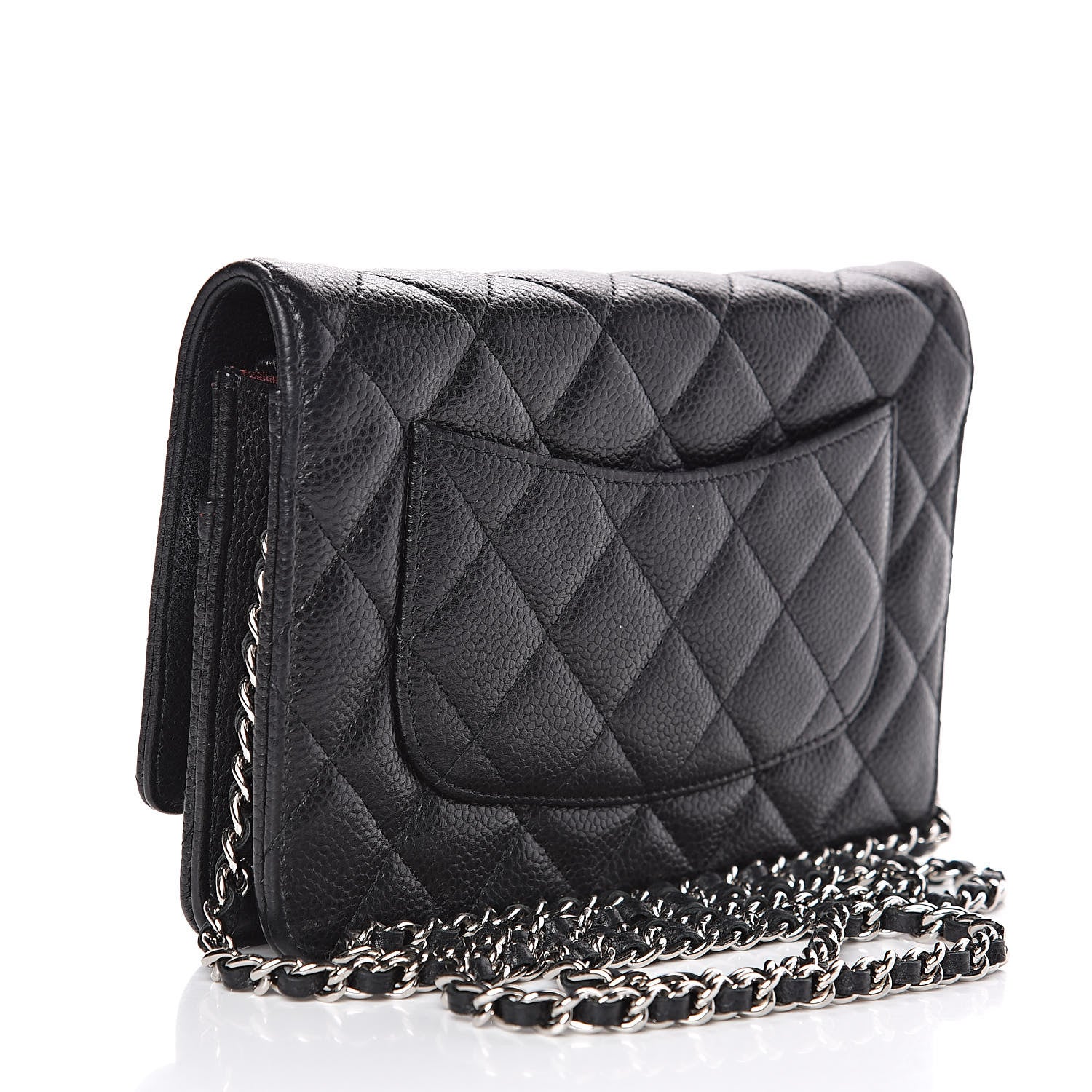 Chanel Caviar Quilted Wallet On Chain WOC Black 3 of 15
