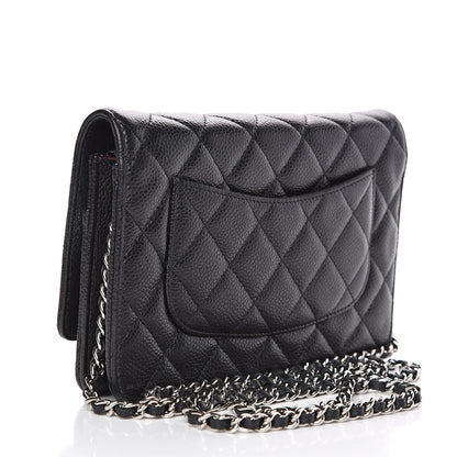 Chanel Caviar Quilted Wallet On Chain WOC Black 3 of 15