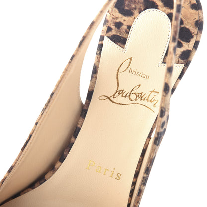Christian Louboutin Cork Rio Clare Sling 80 Pumps 37 Brown 8 of 10