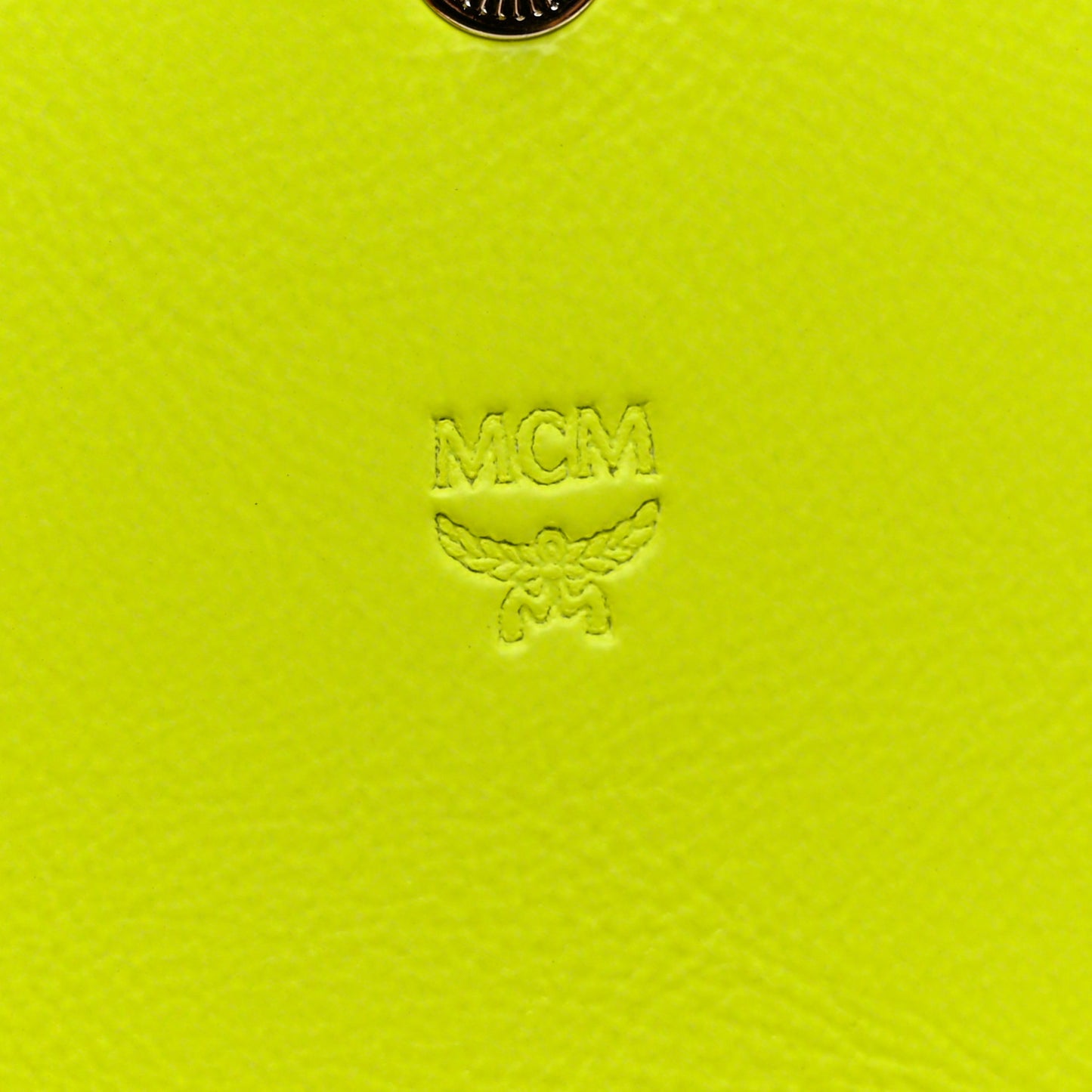 Visetos Grained Calfskin Wilder Flap Wallet White Green