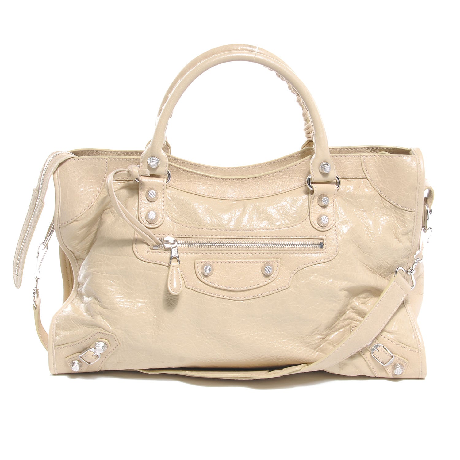 Balenciaga Agneau Giant 12 Silver Hardware City Dune 1 of 7